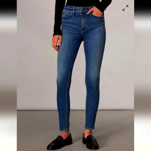 rag & bone Denim - Rag & Bone high rise Slimming skinny jeans, women's, size 25, stretch, cotton.